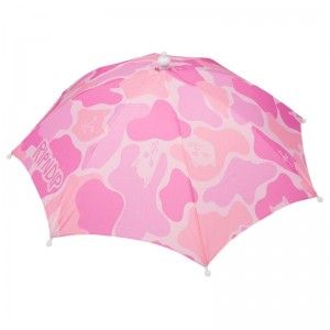 Ripndip Camo Umbrella Hat Sateenvarjot Pinkki | FIH3687A