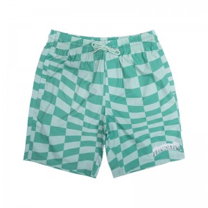 Ripndip Checked Swim Shortsit Oliivinvihreä Syvä Vihreä | FIE3227B