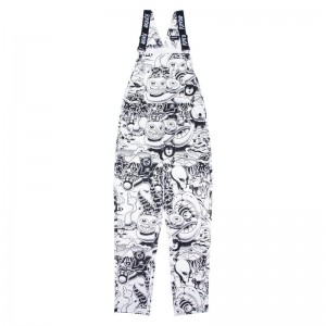 Ripndip Dark Twisted Fantasy Overalls Housut Mustat Valkoinen | FIV3441R