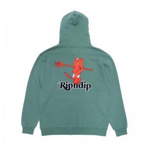 Ripndip Devil Baby Huppari Tummanoliivinvihreä | FIG3634S