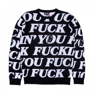 Ripndip Fuck You Knit Neulepuserot Mustat | FIX3201Y