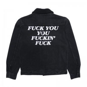 Ripndip Fucking Fuck Denim Sherpa Takit Mustat Pesu | FIG3537S