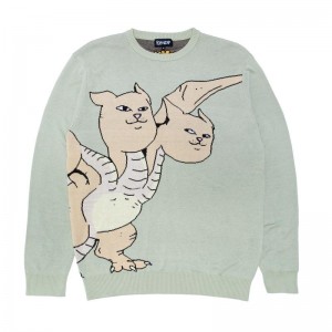 Ripndip Gidora Knit Neulepuserot Oliivinvihreä | FIB3204E