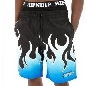 Ripndip Hades Swim Shortsit Mustat | FIH3240A