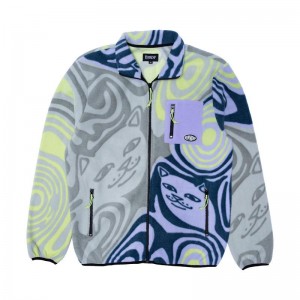 Ripndip Hypnotic Polar Fleece Takit Harmaat Laventeli | FIP3558J