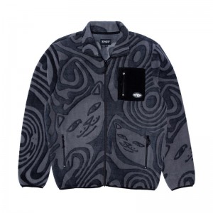 Ripndip Hypnotic Polar Fleece Takit Mustat | FIX3518Y