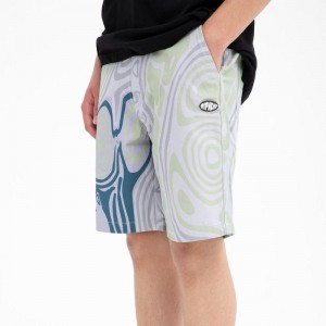 Ripndip Hypnotic Twill Shortsit Harmaat Laventeli | FIB3248E