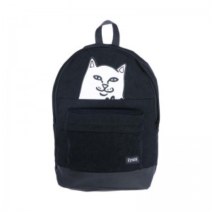 Ripndip Lord Nermal Corduroy Reppu Mustat | FIH3798A