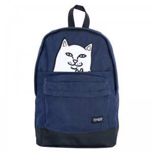 Ripndip Lord Nermal Tarranauha Hands Corduroy Reppu Laivastonsininen | FIJ3799P