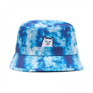 Ripndip Lord Nermal Tie Dye Bucket Hattu Sininen Pesu | FIZ3129U