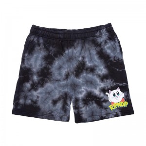 Ripndip Nermby Sweat Shortsit Mustat Pesu | FIW3252N