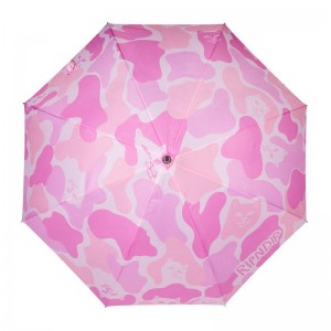 Ripndip Pink Camo Umbrella Sateenvarjot Pinkki | FIA3682H