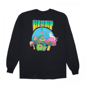 Ripndip Psychedelic Pitkähihainen Mustat | FIN3495W