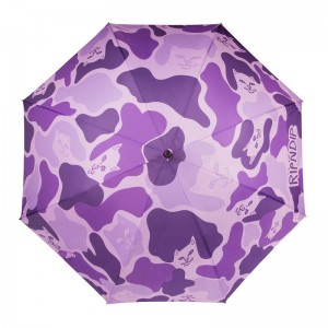 Ripndip Purple Camo Umbrella Sateenvarjot Violetit | FIG3686S