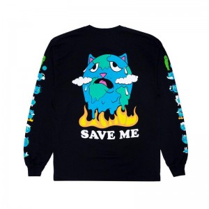 Ripndip Save the World Pitkähihainen Mustat | FID3510F