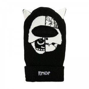 Ripndip Skelly Nerm Balaclava Pipo Mustat | FIN3134W