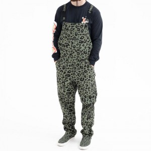 Ripndip Spotted Puuvilla Twill Overalls Housut Oliivinvihreä | FIJ3462P