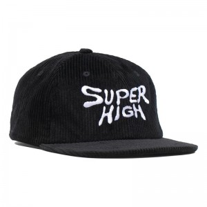 Ripndip Super High 6 Panel Hatut Mustat | FIM3108Q