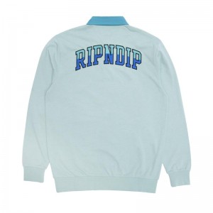 Ripndip Team Spirit Long Sleeve Rugby Neulepuserot Oliivinvihreä | FIL3199I