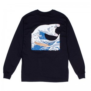 Ripndip The Great Wave Of Nerm Pitkähihainen Mustat | FIV3493R