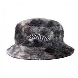 Ripndip Warped Tie Dye Sherpa Bucket Hattu Laivastonsininen Violetit | FIX3130Y