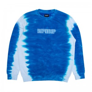 Ripndip Wilshire Embroidered Crewneck Huppari Sininen | FIV3624R